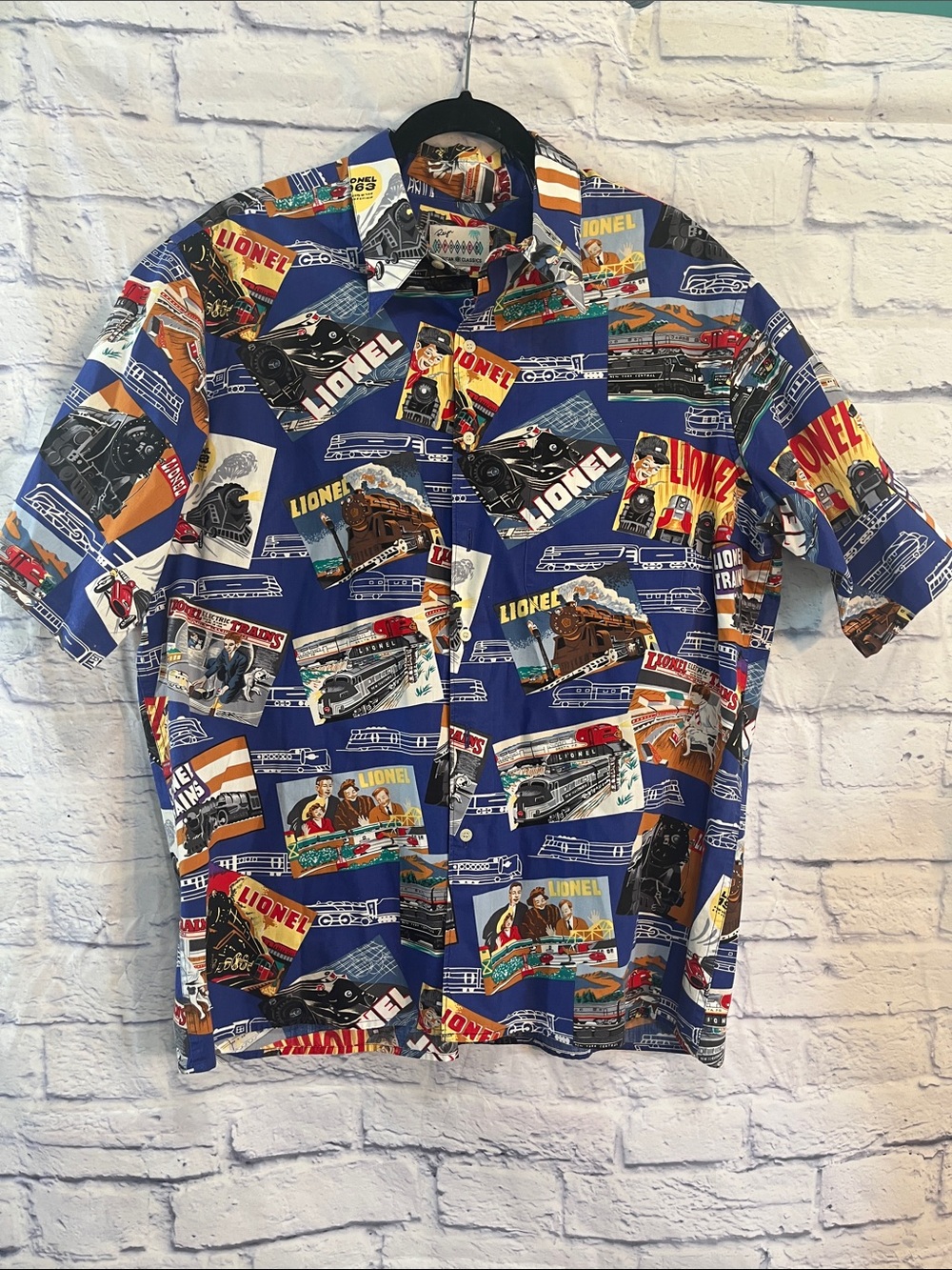 Vintage 90’s Reyn Spooner “Lionel Trains” Hawaiian Shirt Short Sleeved XL Cotton